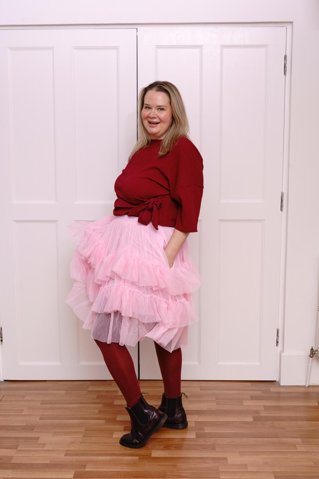 Mesh Skirt - Flushing Pink