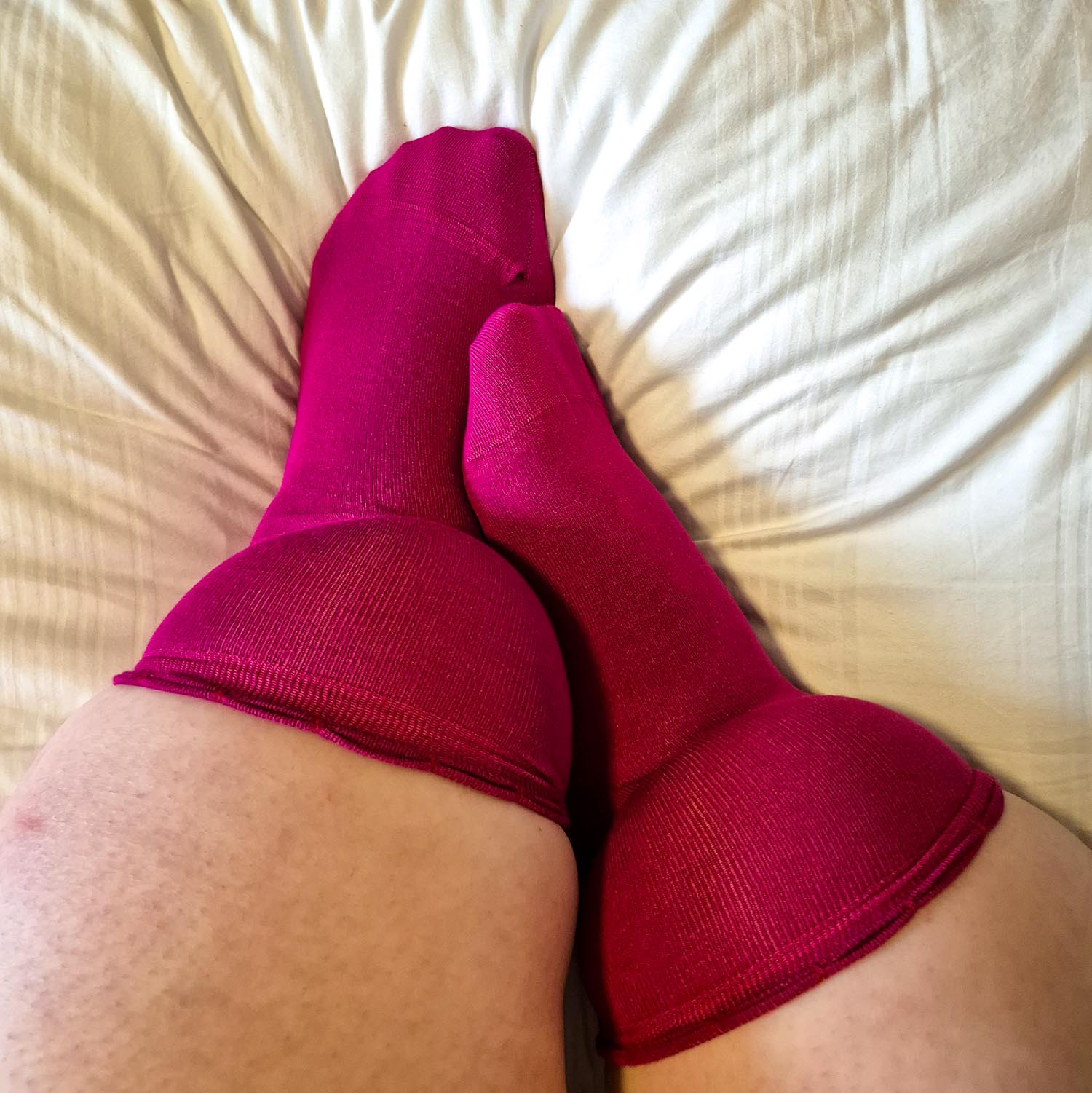 Bamboo Ankle Socks - Hibiscus