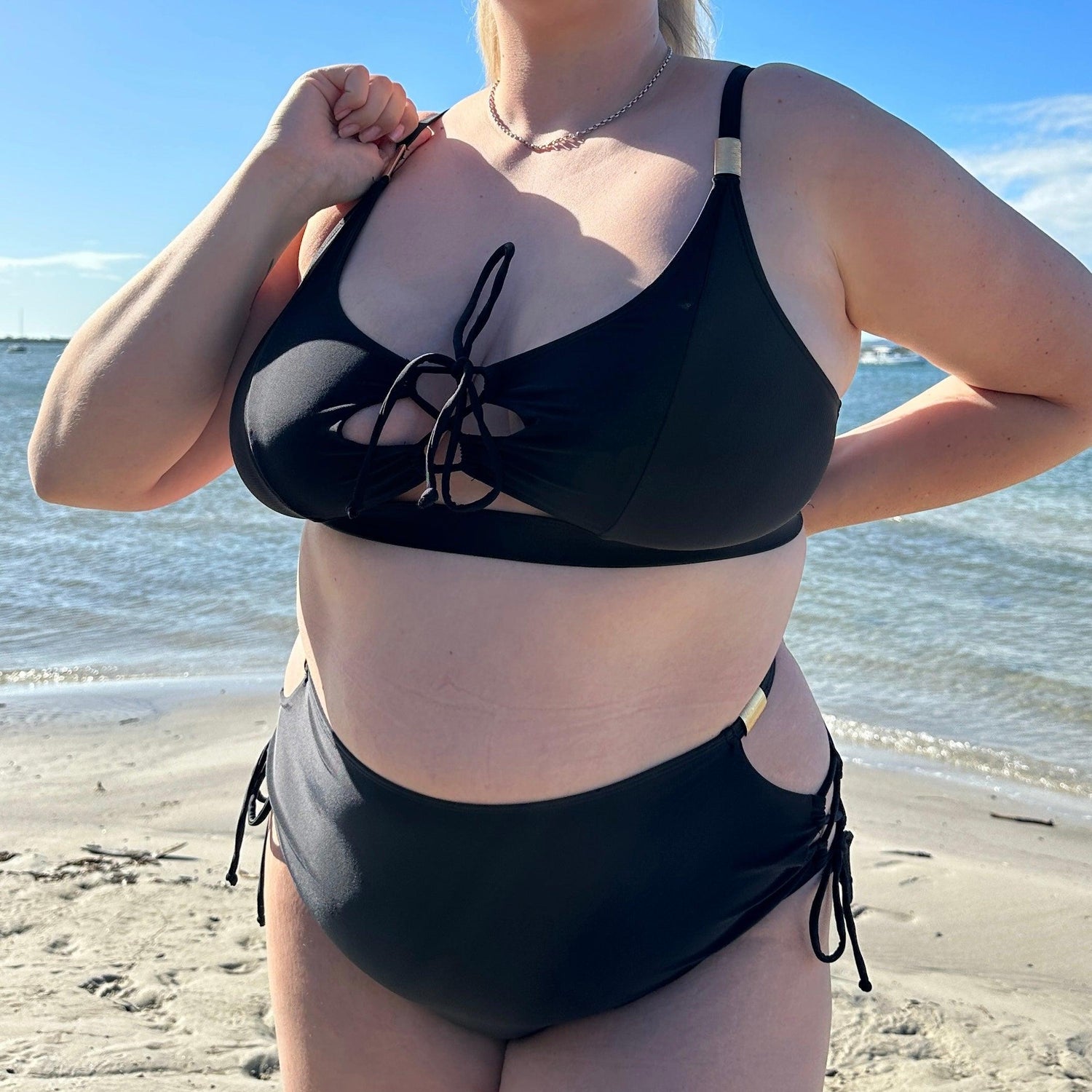 Bikini Top - What Babe? - Black - Snag