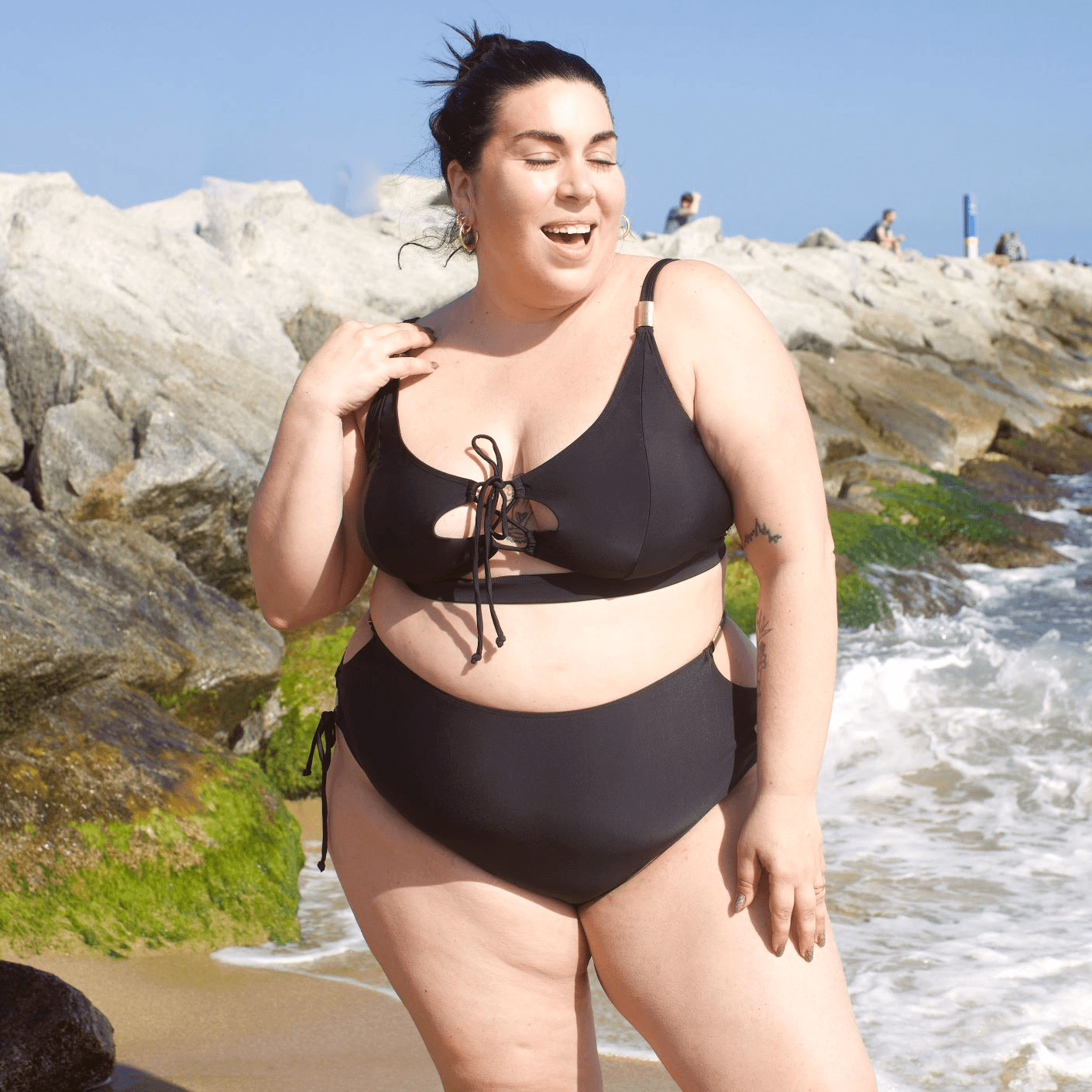 Bikini Top - What Babe? - Black - Snag