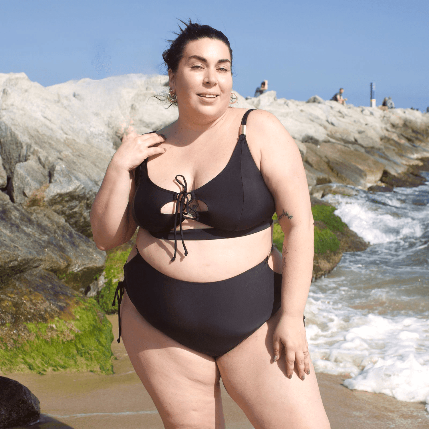 Bikini Top - What Babe? - Black - Snag