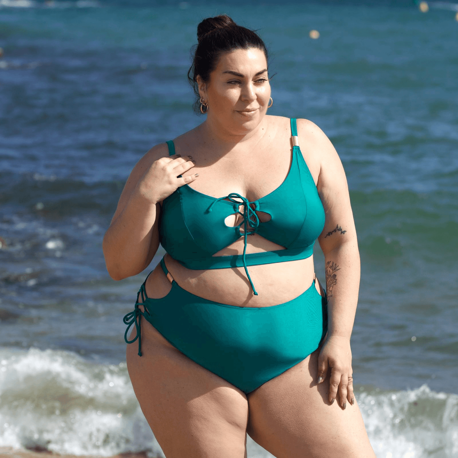 Bikini Top - What Babe? - Teal - Snag