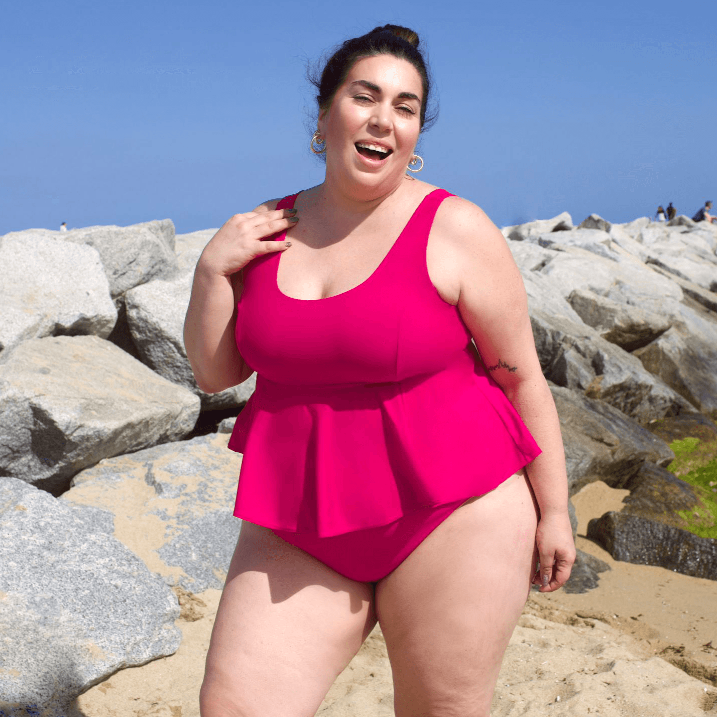 Bikini Top - Who you gonna call? - Hot Pink - Snag