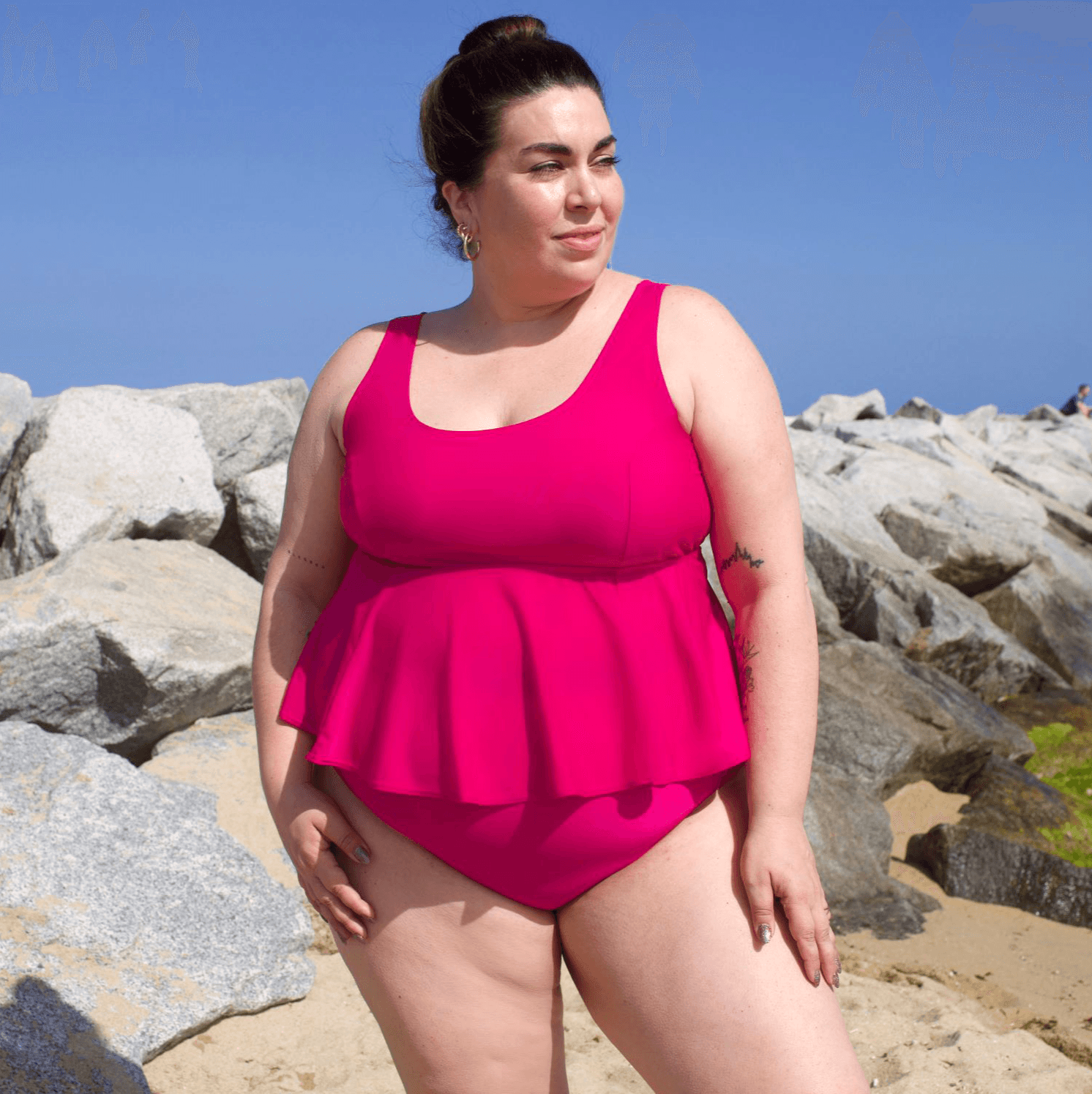 Bikini Top - Who you gonna call? - Hot Pink - Snag