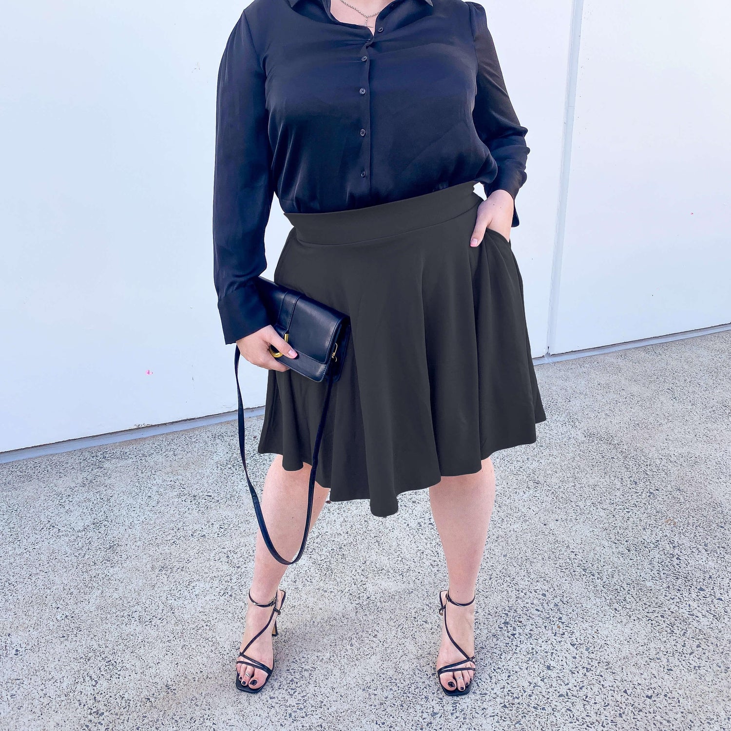 Flare Skirt - Oh My Gosh! - Black - Snag