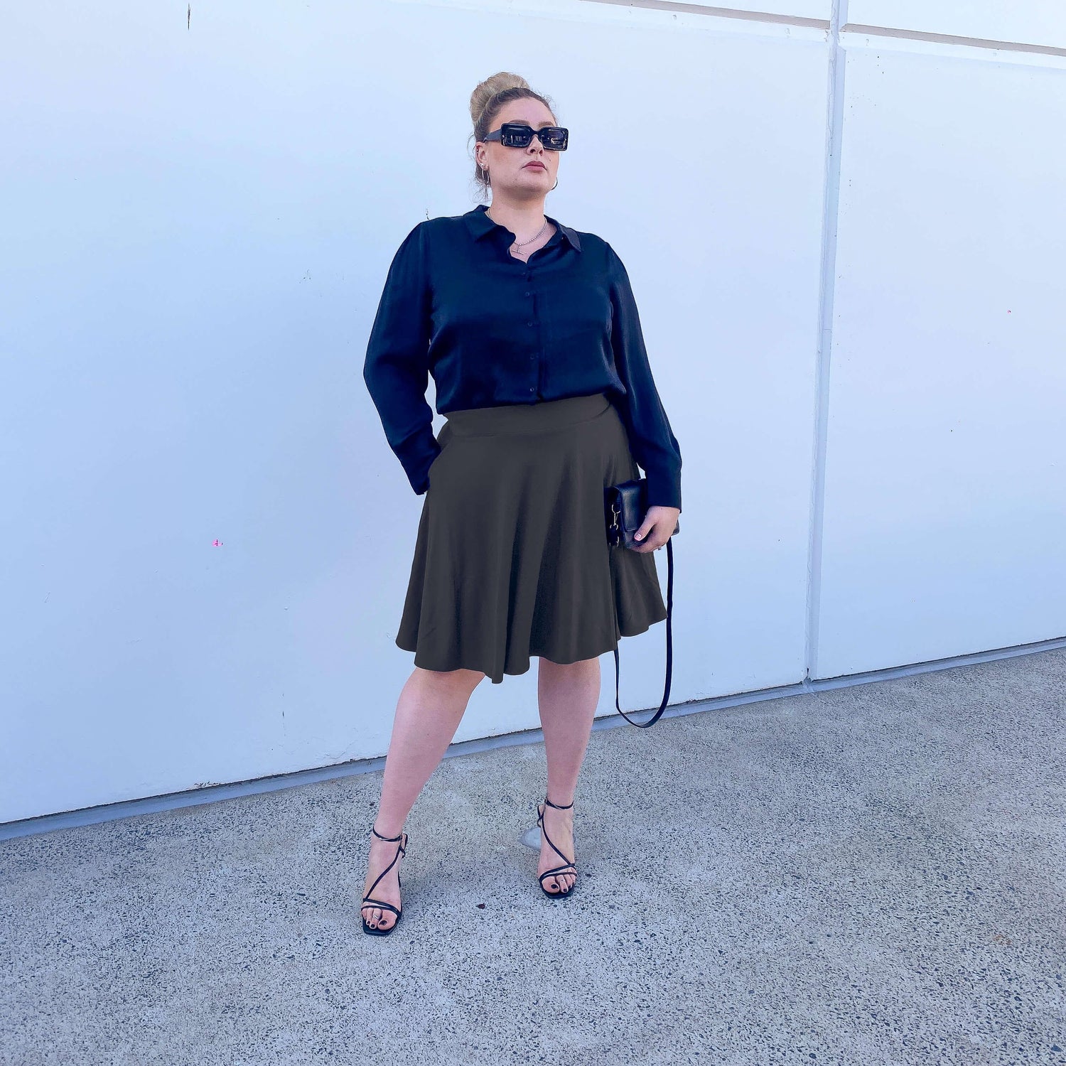 Flare Skirt - Oh My Gosh! - Black - Snag