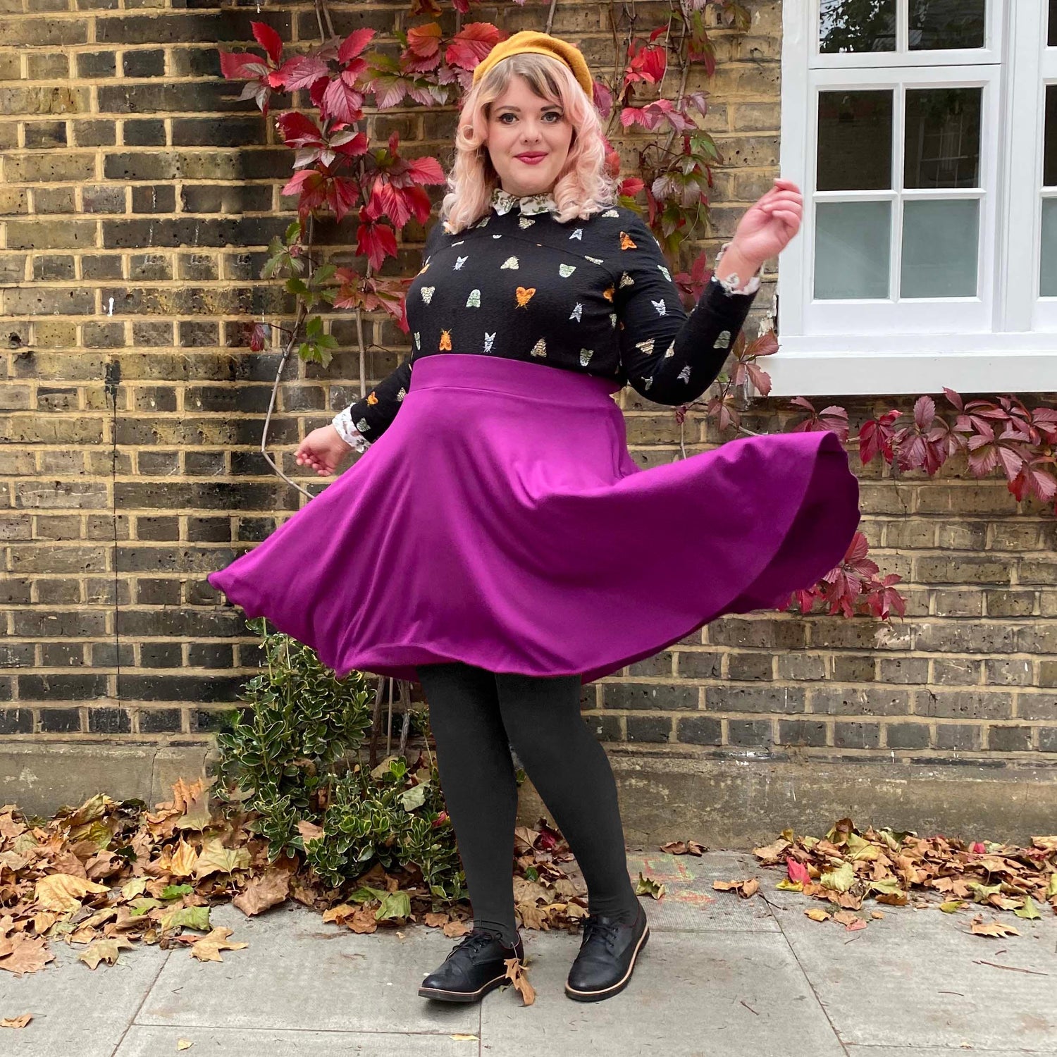 Flare Skirt - Oh My Gosh! - Figgy Pudding - Snag