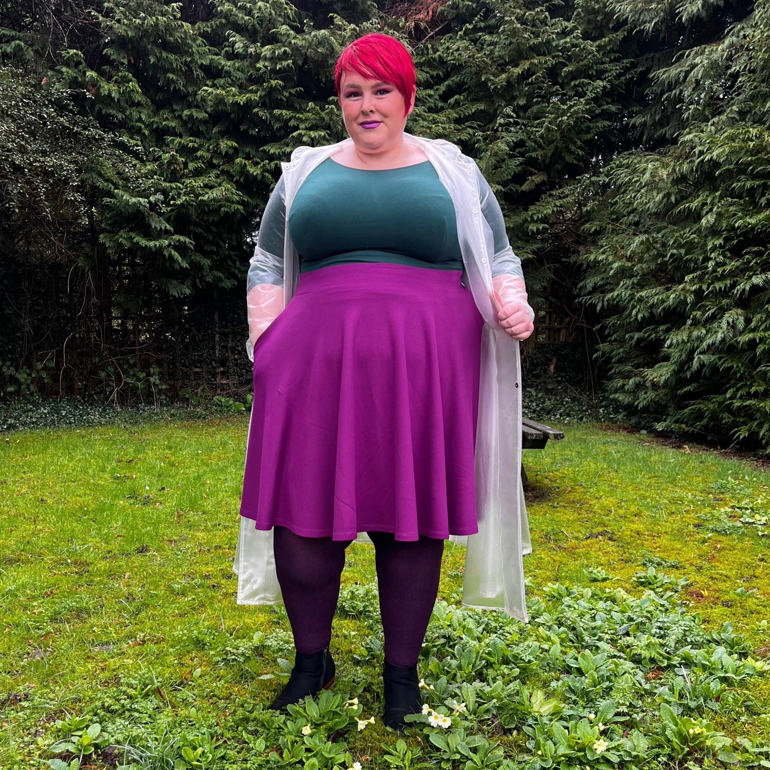 Flare Skirt - Oh My Gosh! - Figgy Pudding - Snag