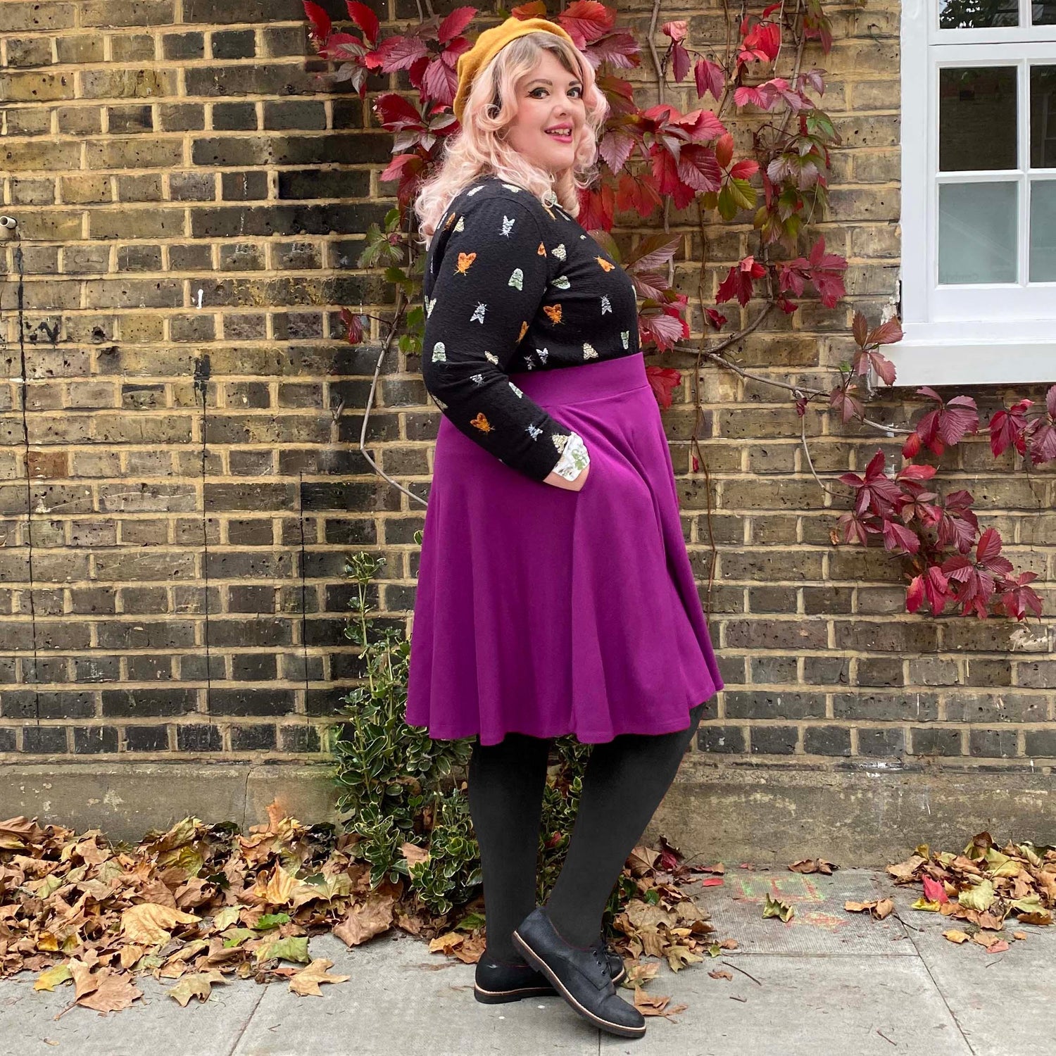 Flare Skirt - Oh My Gosh! - Figgy Pudding - Snag