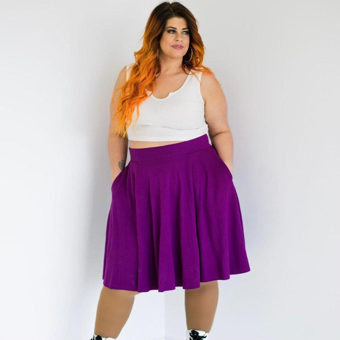 Flare Skirt - Oh My Gosh! - Figgy Pudding - Snag