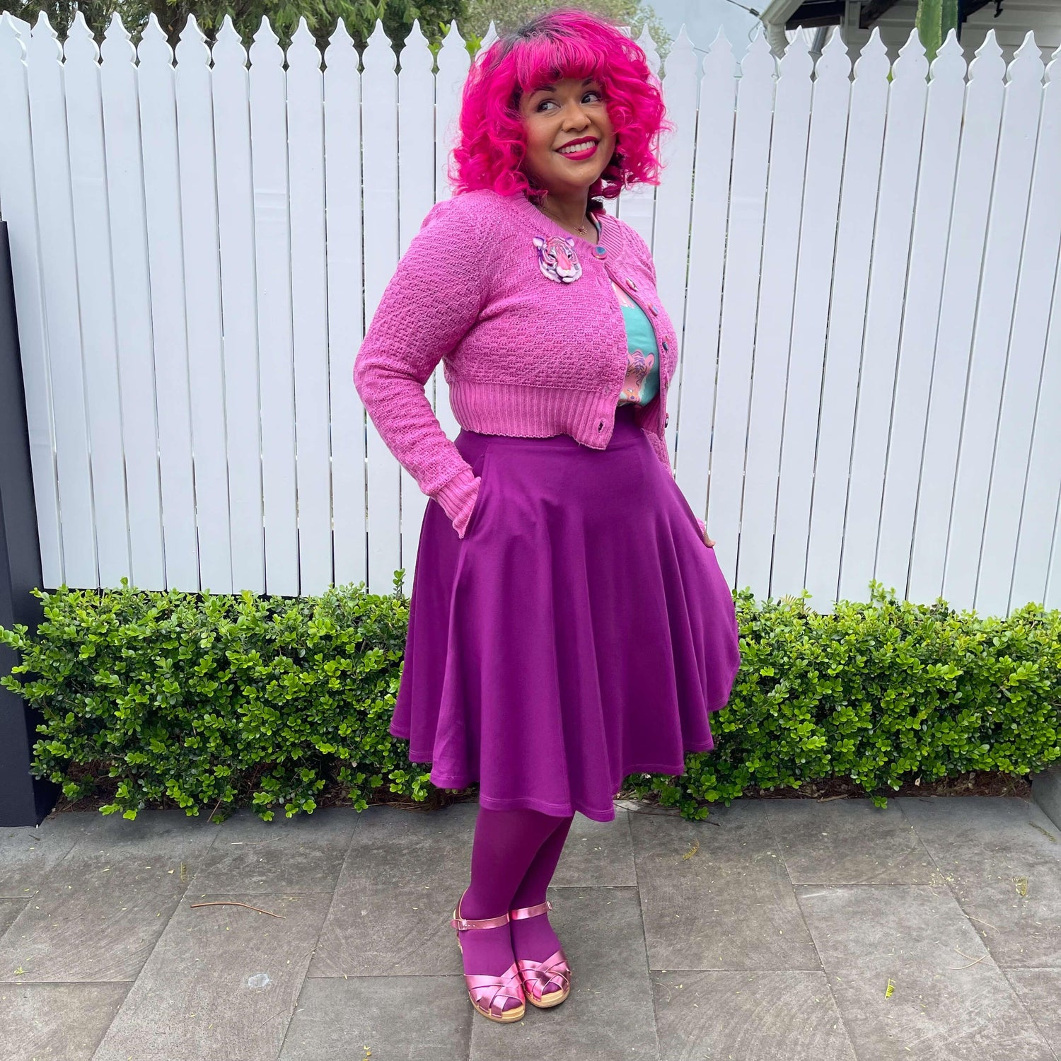 Flare Skirt - Oh My Gosh! - Figgy Pudding - Snag