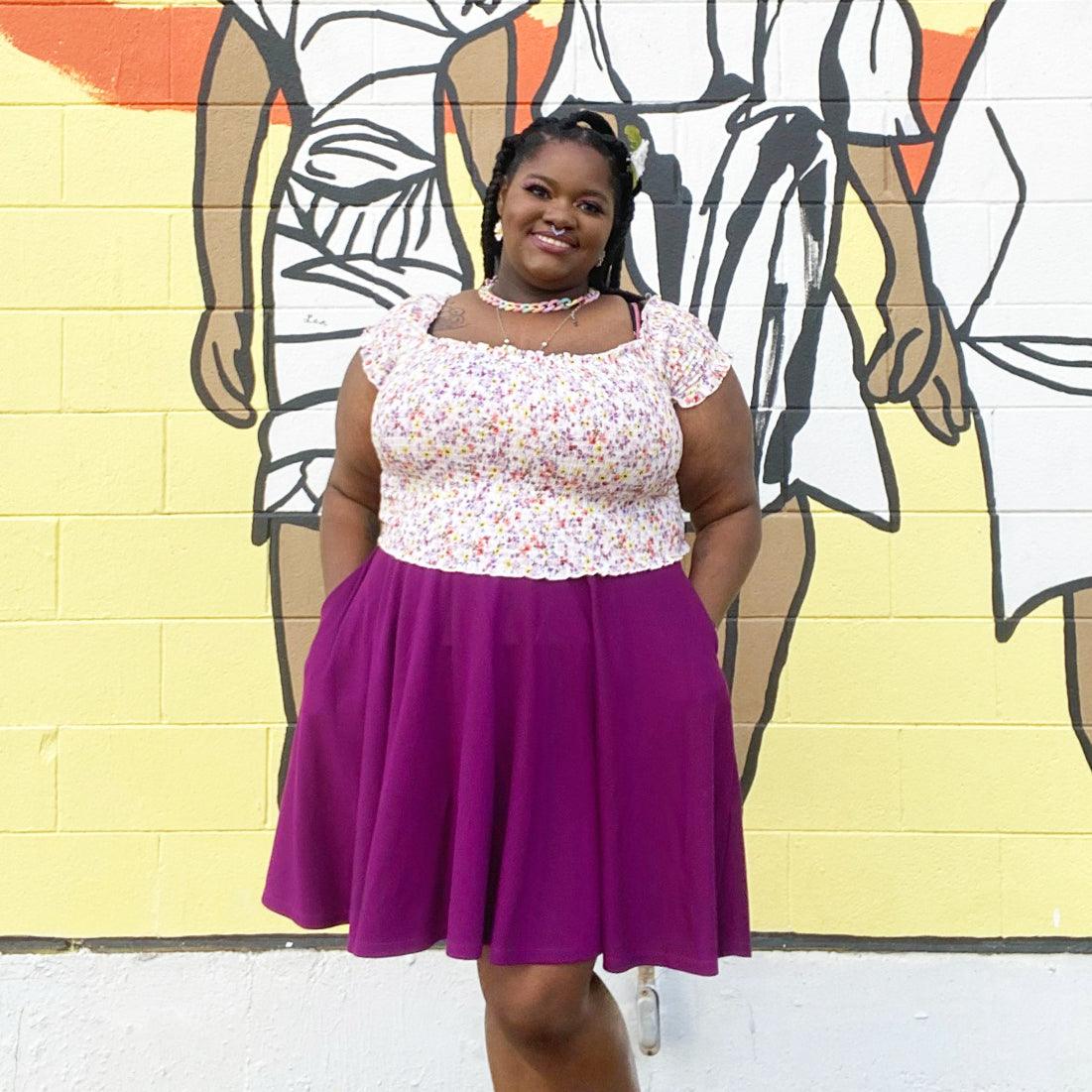 Flare Skirt - Oh My Gosh! - Figgy Pudding - Snag