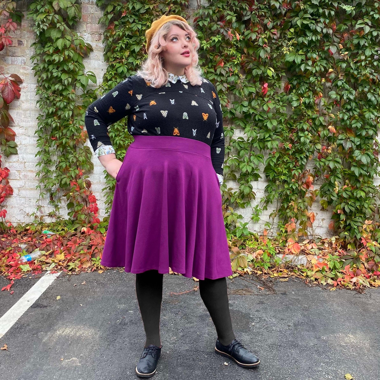 Flare Skirt - Oh My Gosh! - Figgy Pudding - Snag