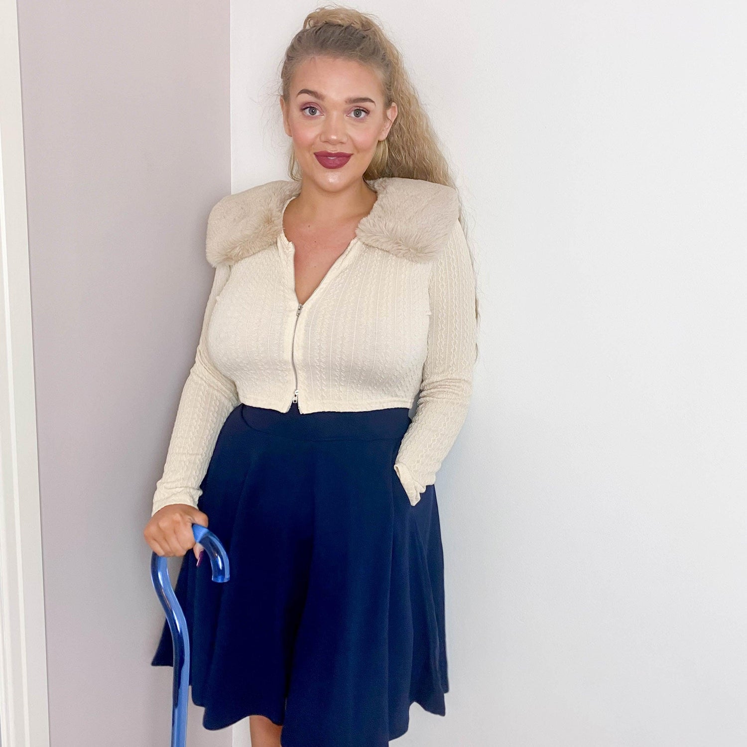 Flare Skirt - Oh My Gosh! - Navy - Snag