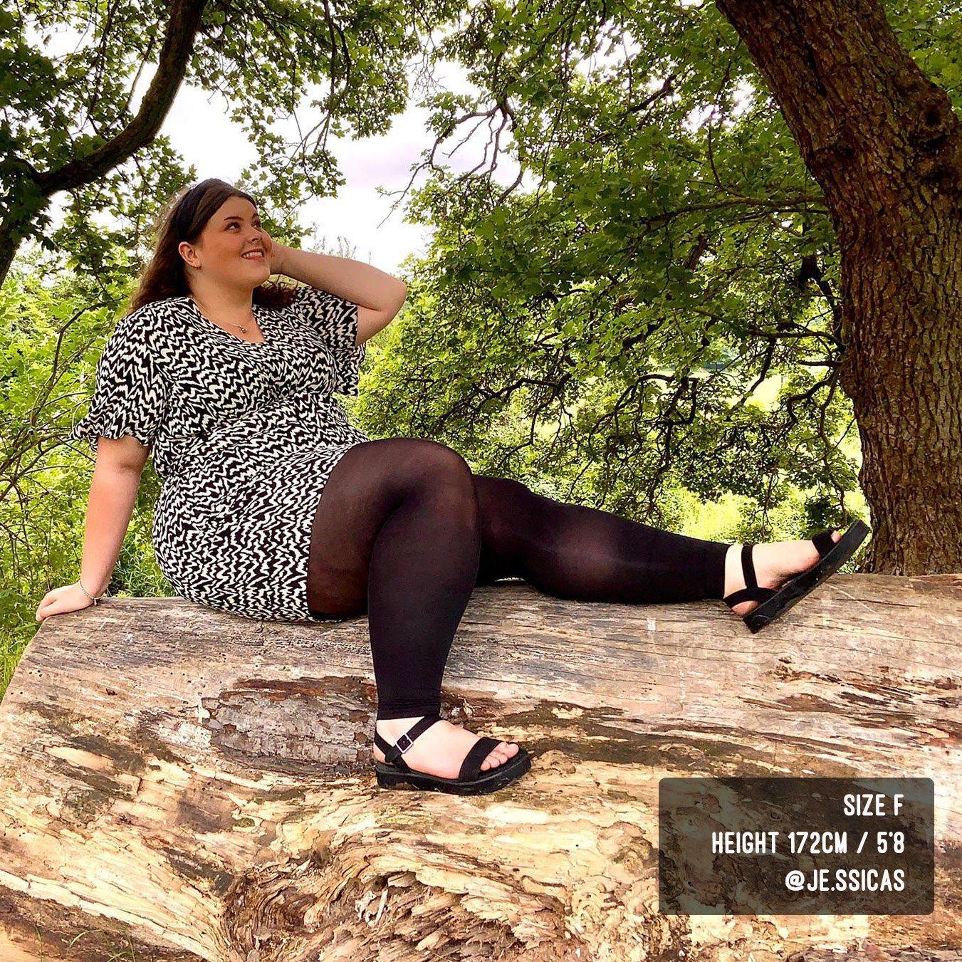 80 Denier Footless Tights - Black