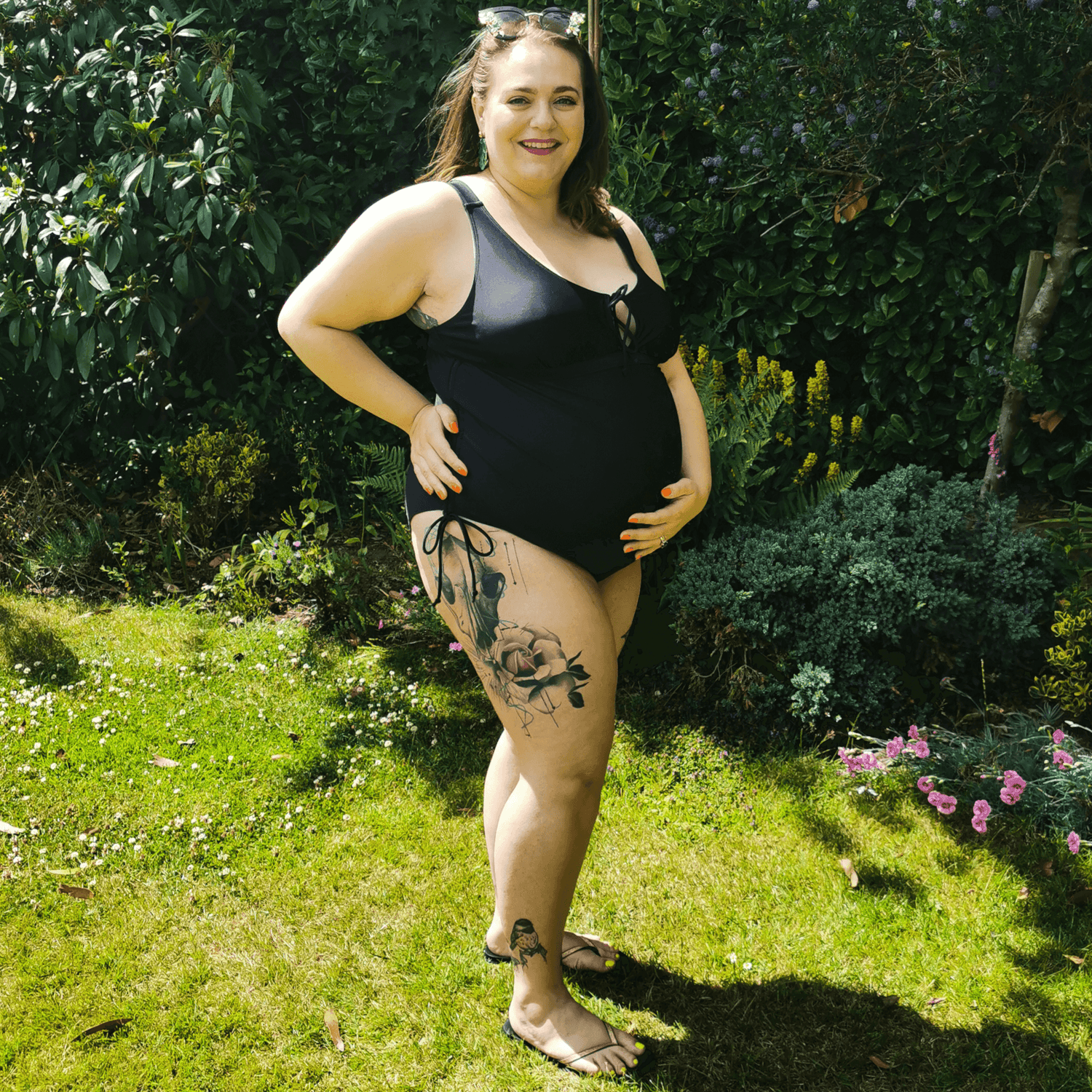 Maternity Swimsuit - That loving feel'in - Black - Snag