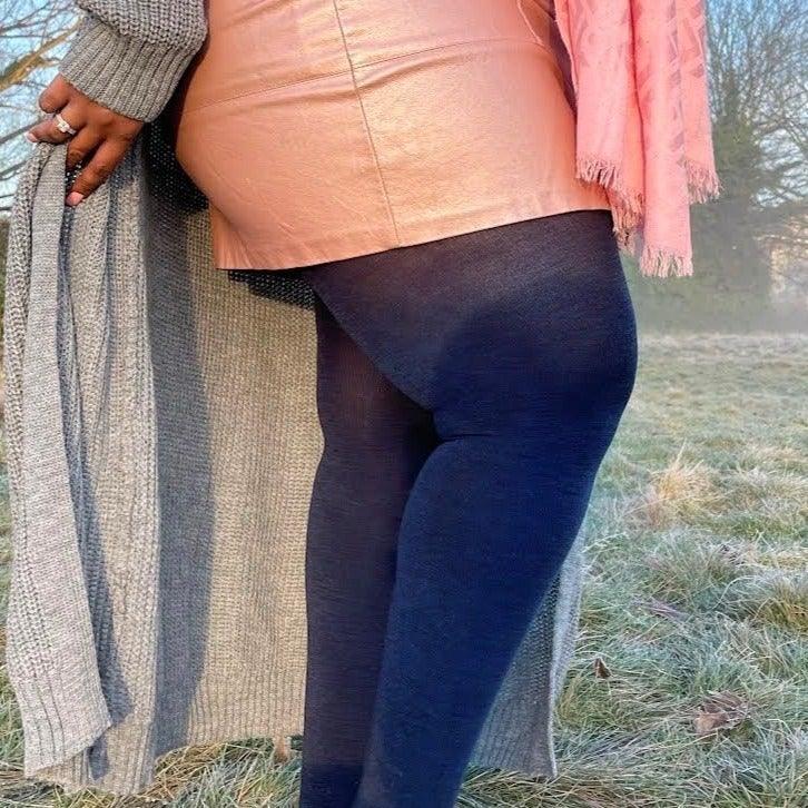 Merino Wool Tights - Royal Navy - Snag