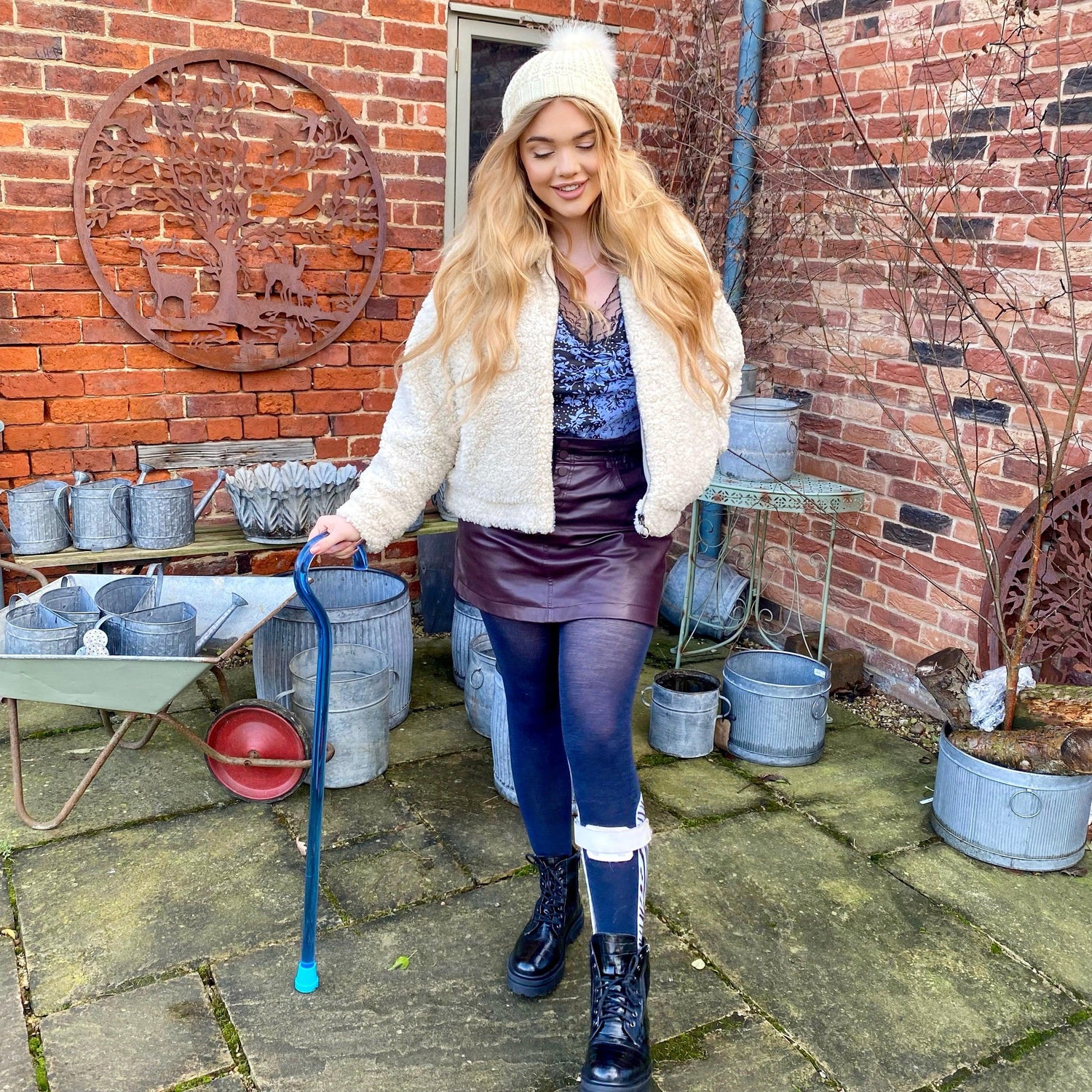 Merino Wool Tights - Royal Navy - Snag