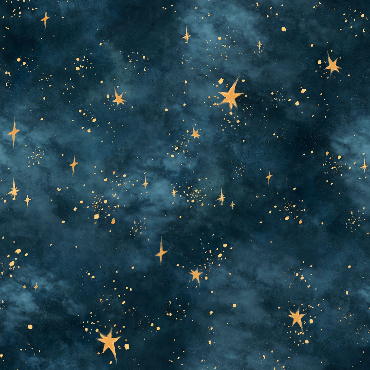 Mesh Top - Nebula - Blue / Gold