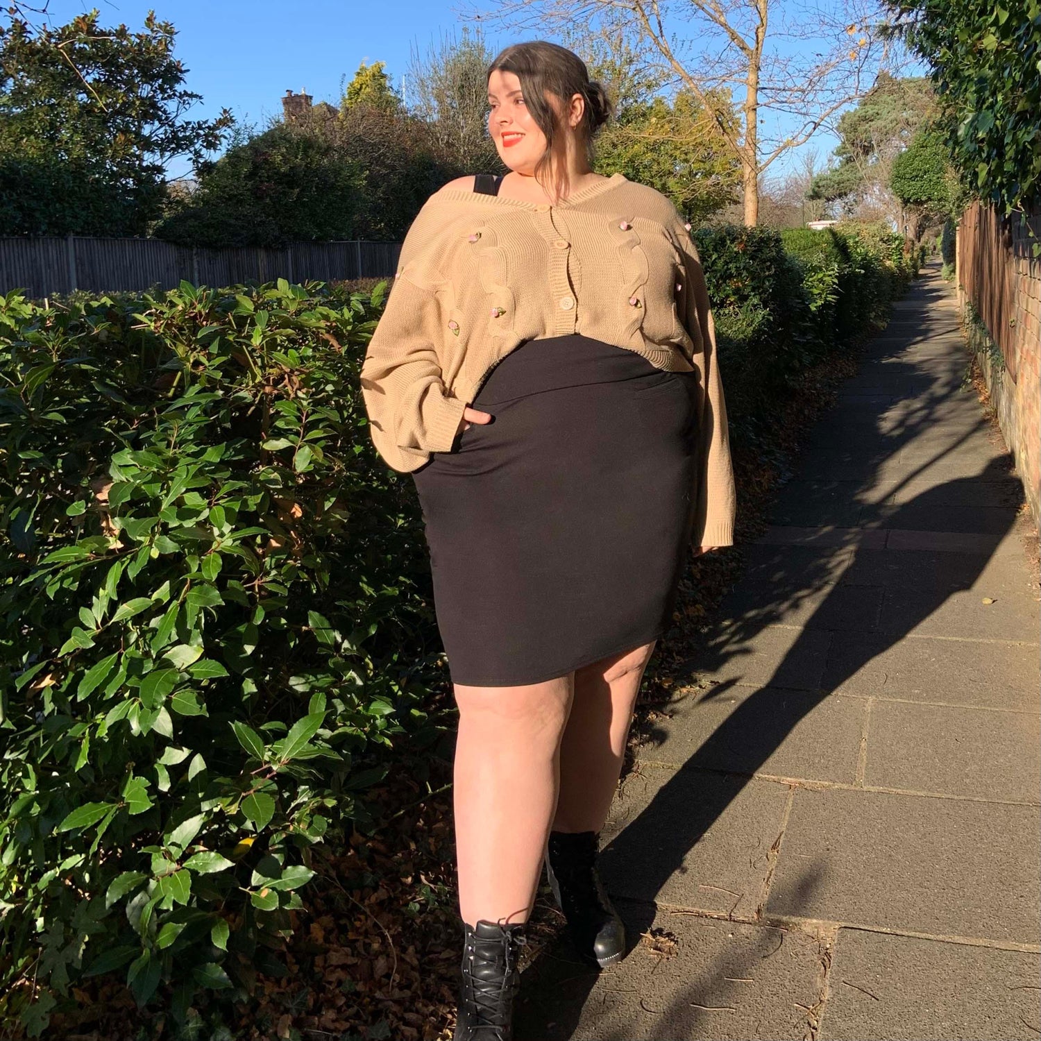 Pencil Skirt - Oh my! - Black - Snag