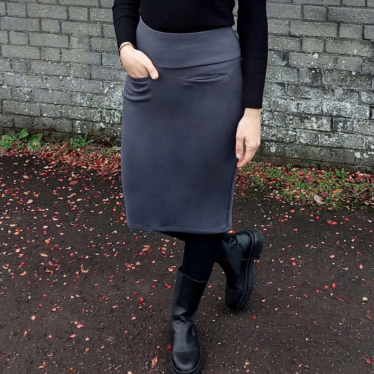 Pencil Skirt - Oh my! - Slate Grey - Snag