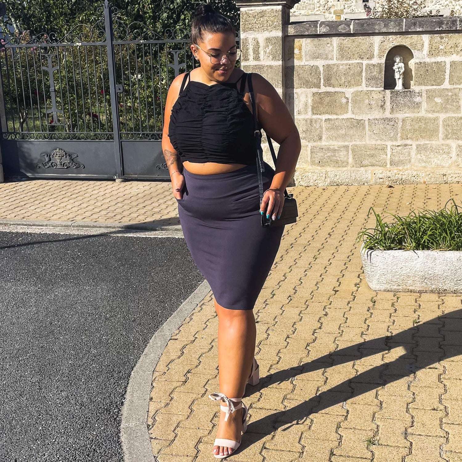 Pencil Skirt - Oh my! - Slate Grey - Snag