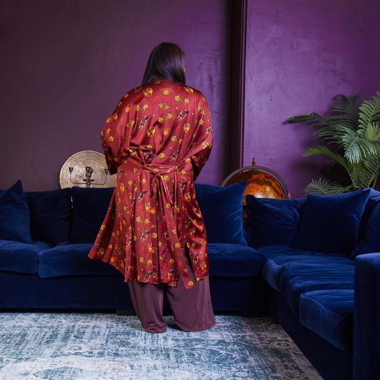 Satin Robe - Fortune - Snag