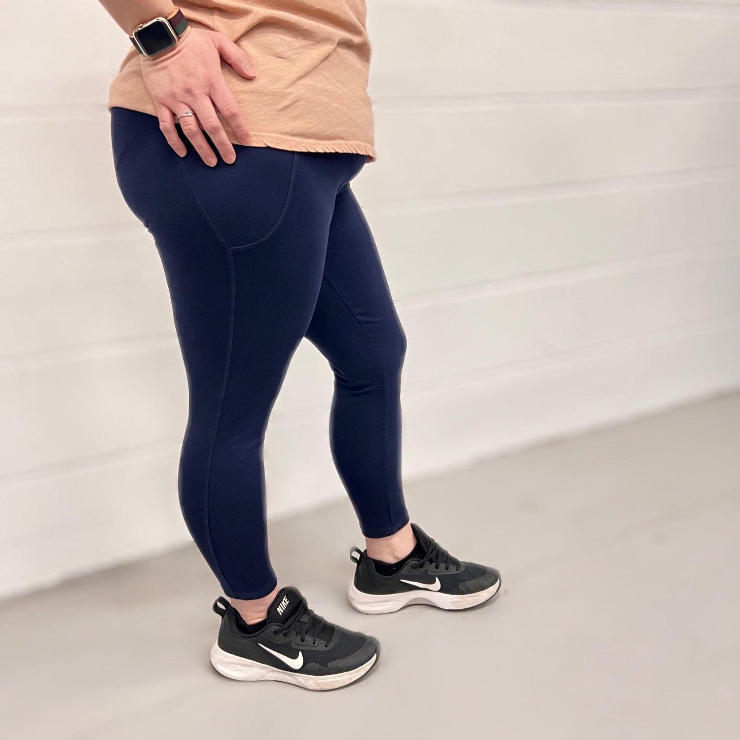Squat Proof Short Leggings - Navy - Snag