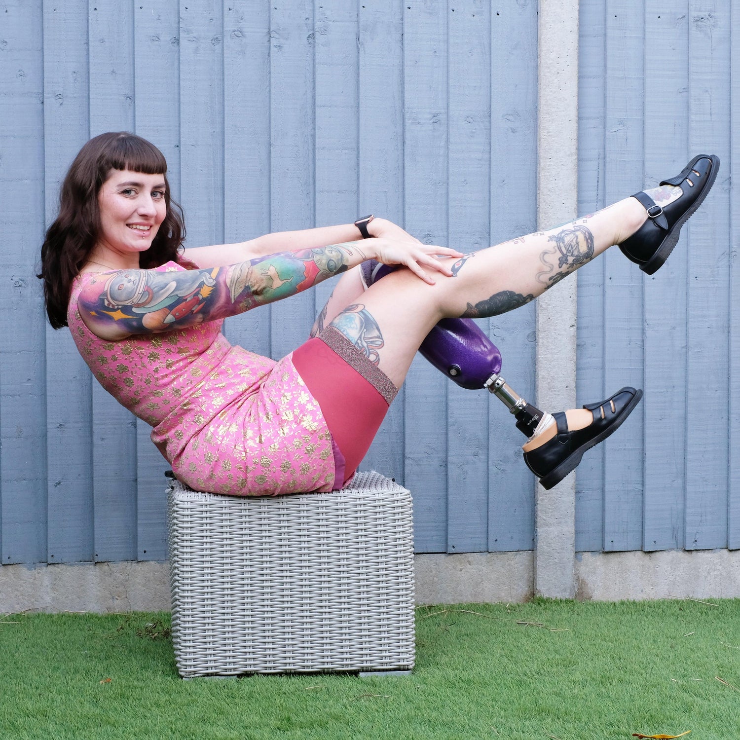 LE Shorts - Stay Cool Chub Rub Lurex Shorts - Hot Toddy