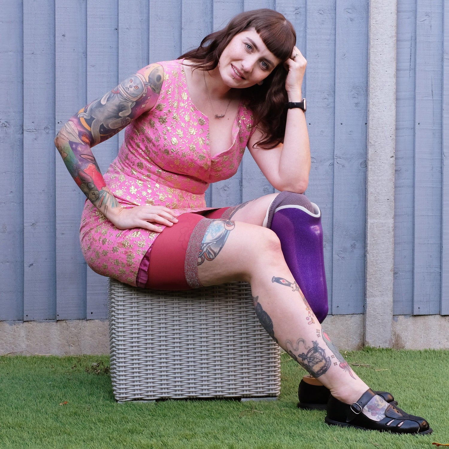 LE Shorts - Stay Cool Chub Rub Lurex Shorts - Hot Toddy