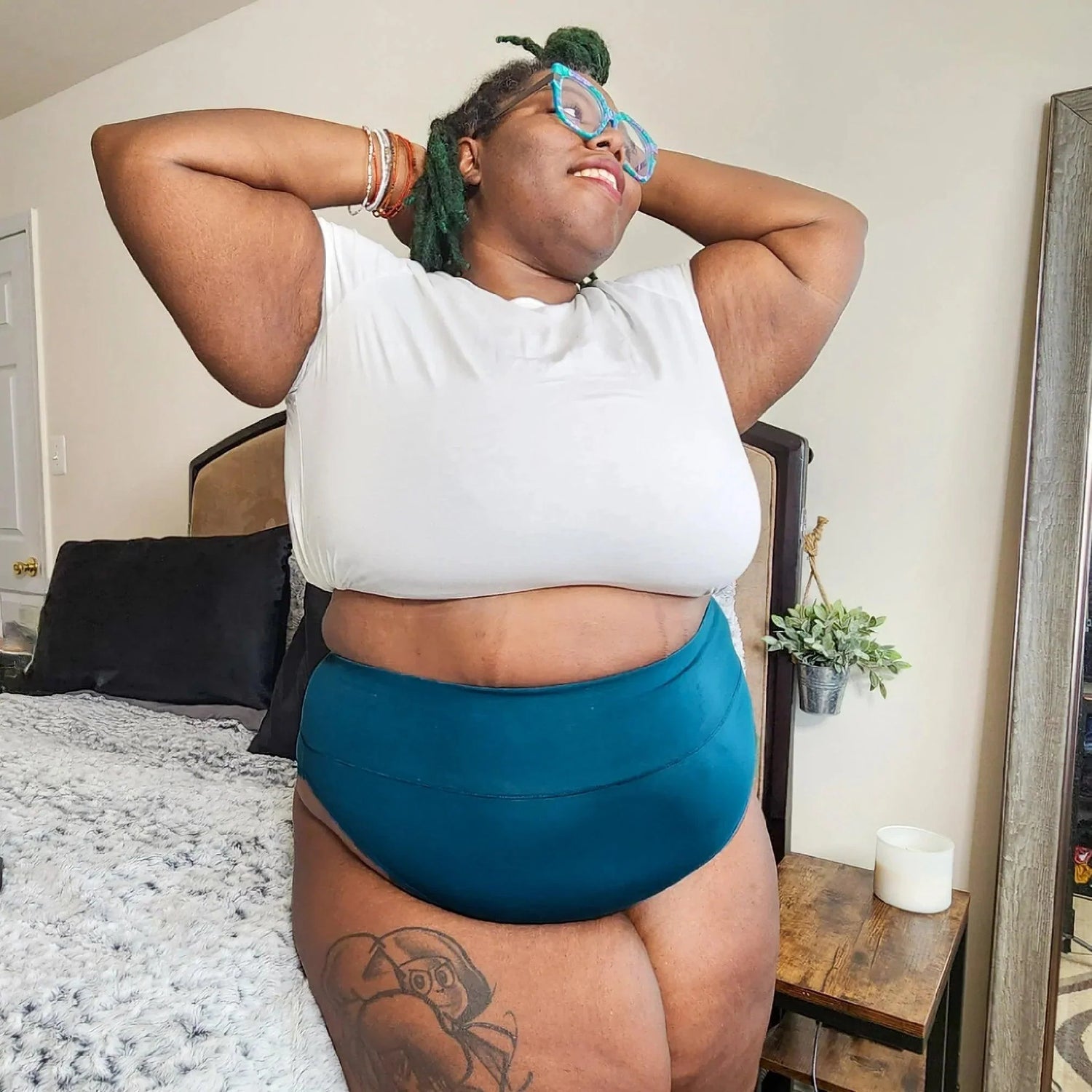 Super High Leg Knickers - Aurora - Snag