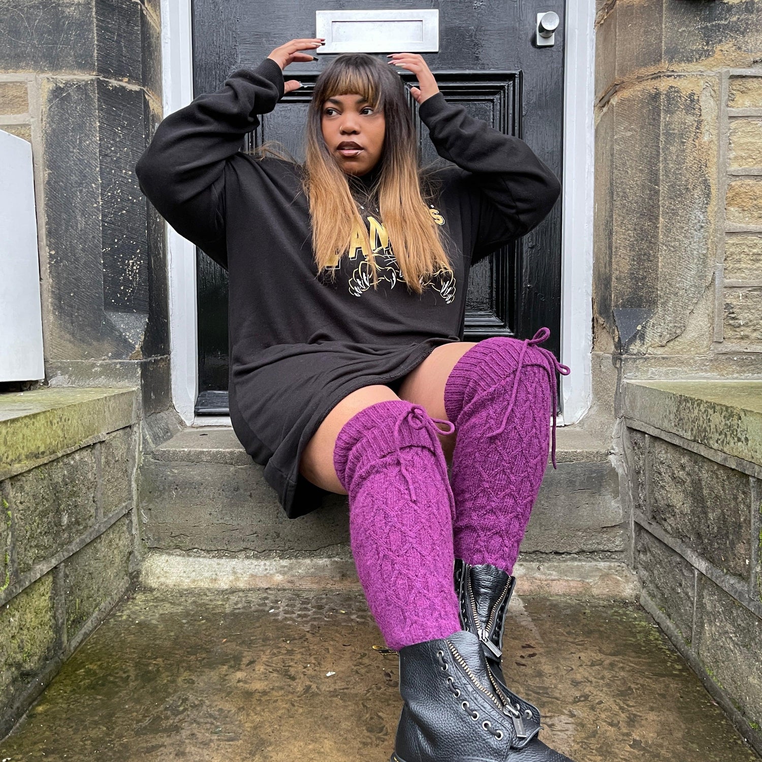 Thigh High Socks - Figgy Pudding - Snag