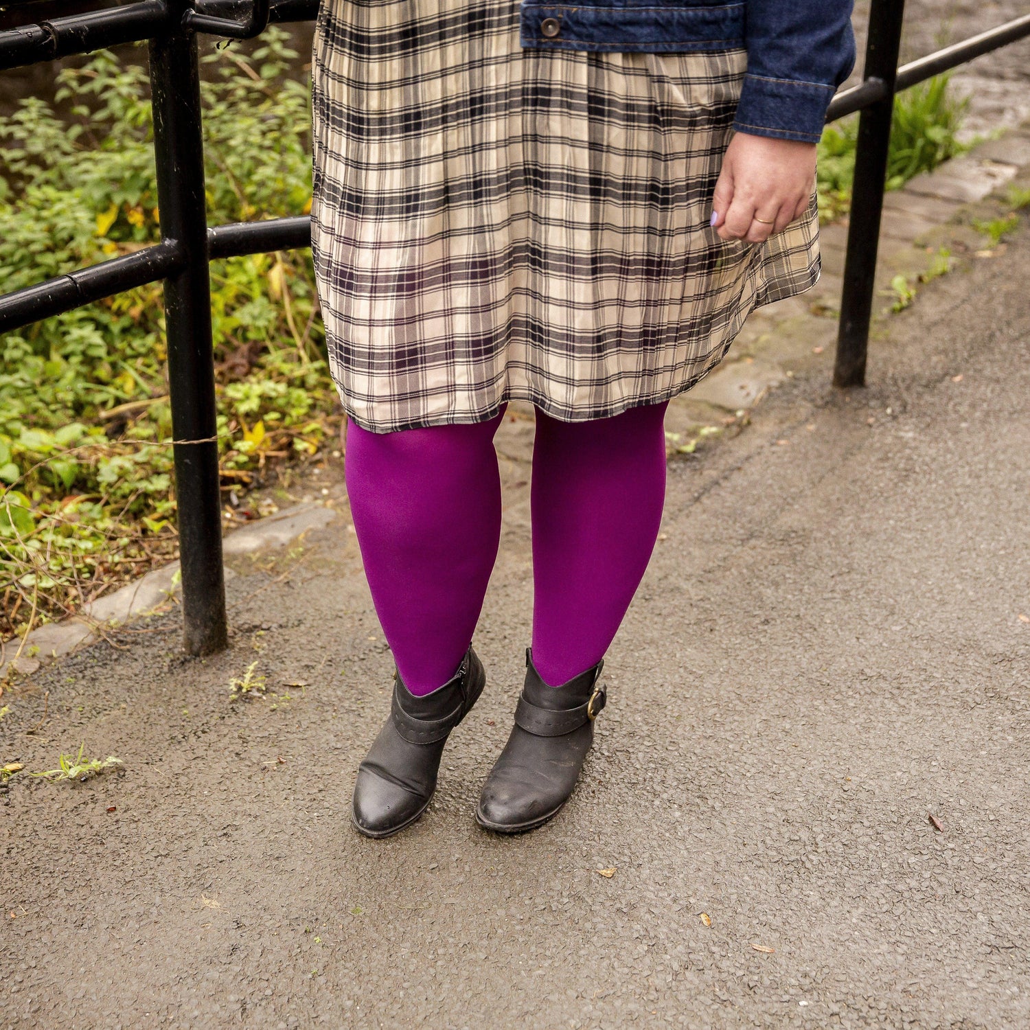 80 Denier Tights - Figgy Pudding