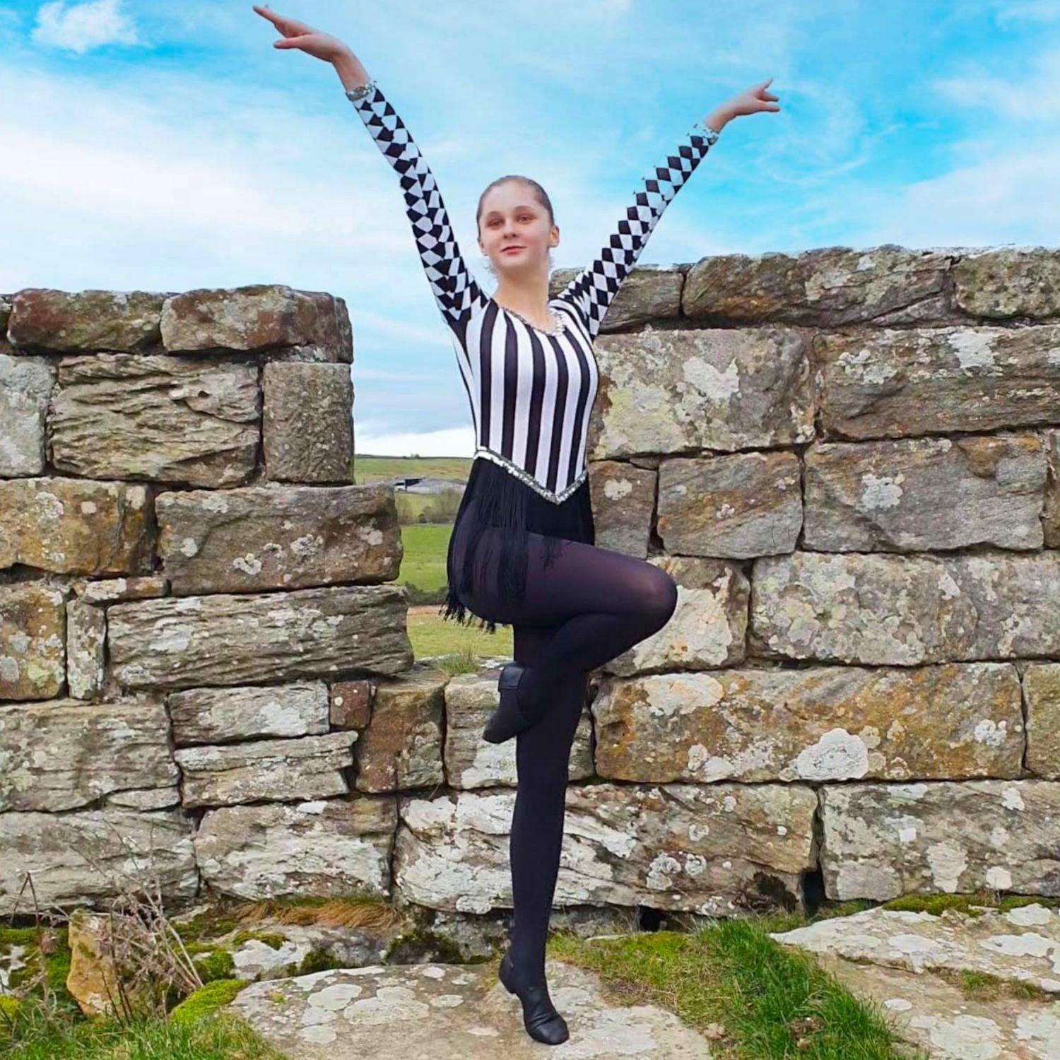 Tween Convertible Dance Tights - Black - Snag