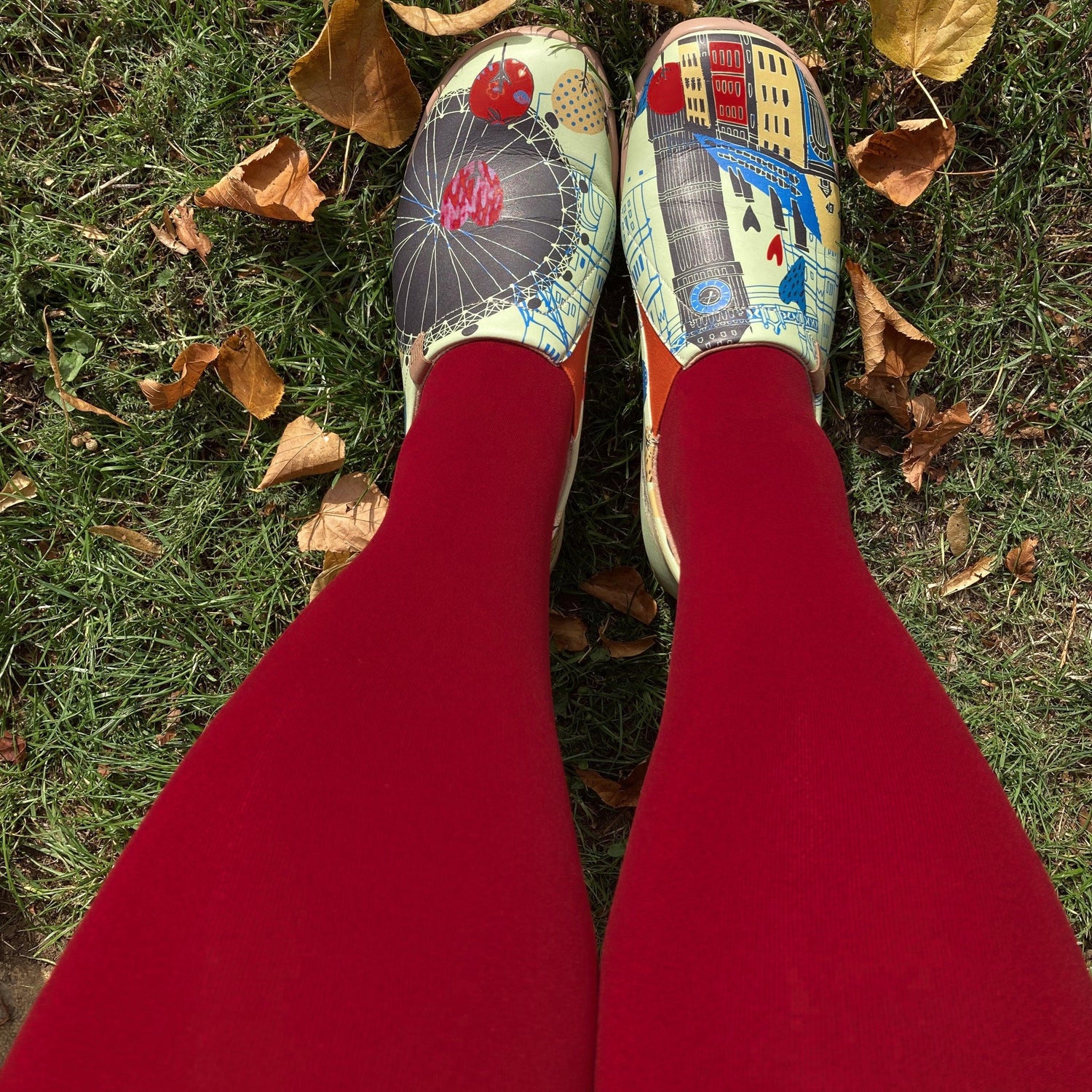 120 Denier Tights - Blood Red - Snag