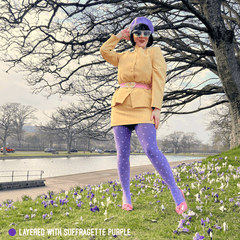 40 Denier Polka - Cassis de Violet - Snag