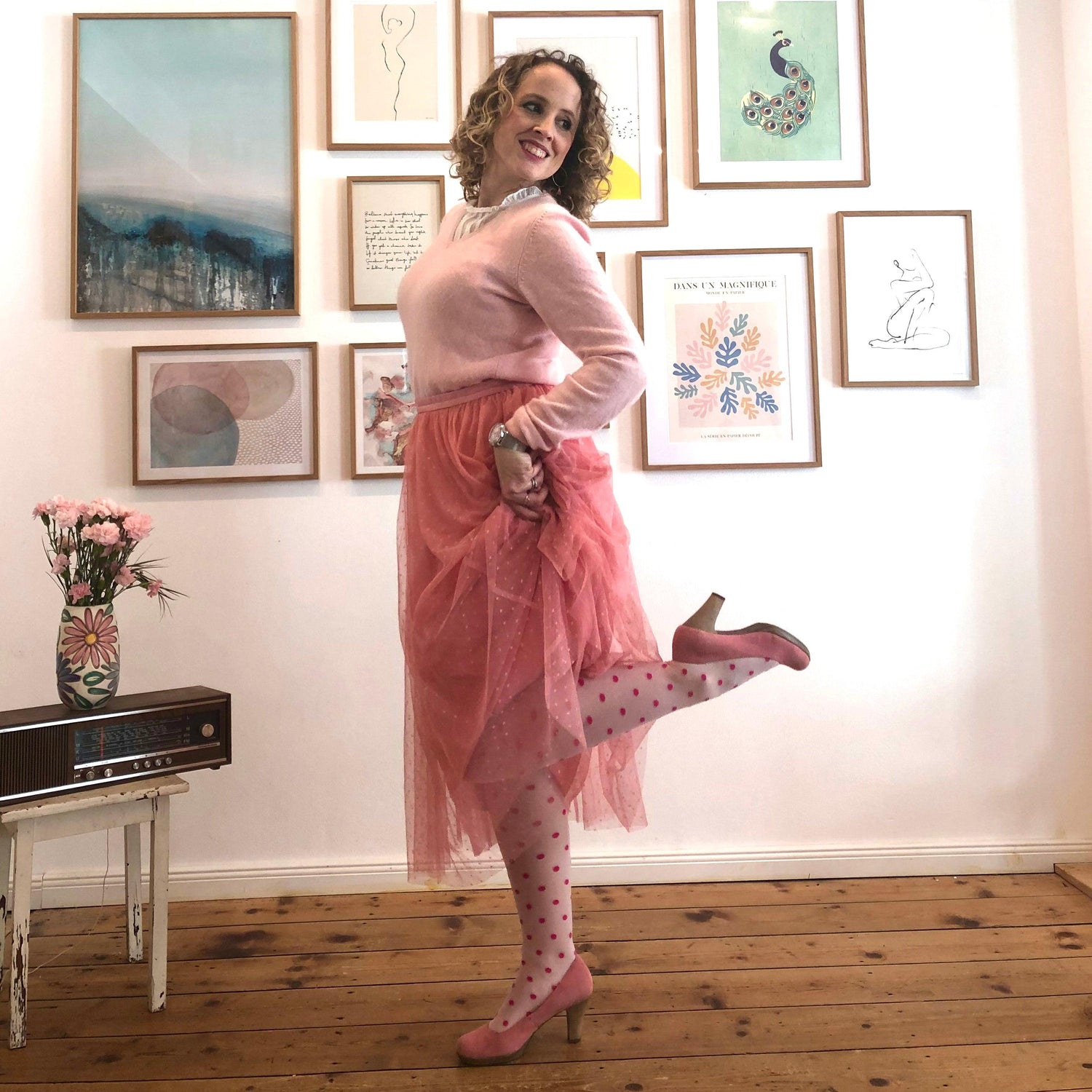 40 Denier Polka - Shortcake - Snag