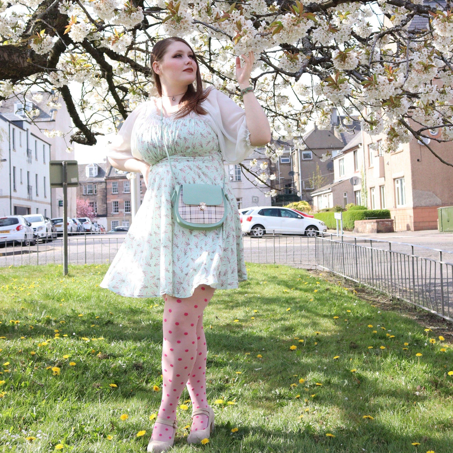 40 Denier Polka - Shortcake - Snag