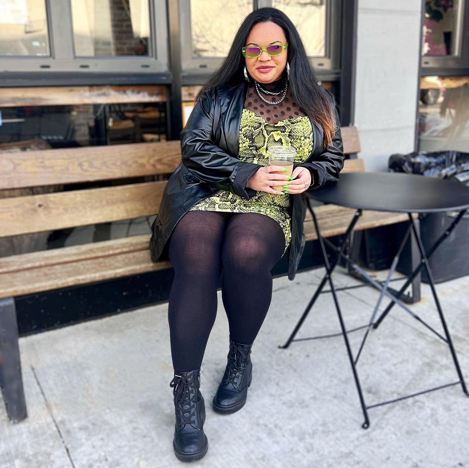 60 Denier Recycled Tights - Black - Snag