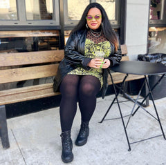 60 Denier Recycled Tights - Black - Snag