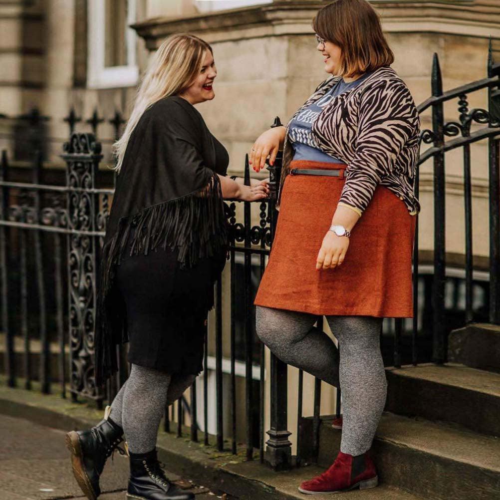 80 Denier Marl Tights - Rainy Day - Snag