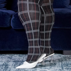80 Denier Plaid Tights - Haggis - Snag