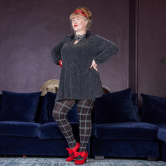 80 Denier Plaid Tights - Haggis - Snag