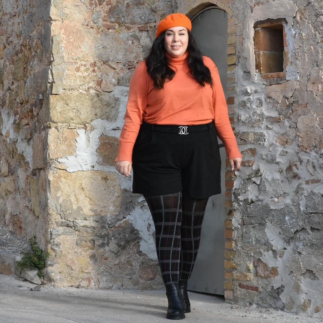 80 Denier Plaid Tights - Haggis - Snag