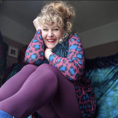 80 Denier Tights - Plum - Snag