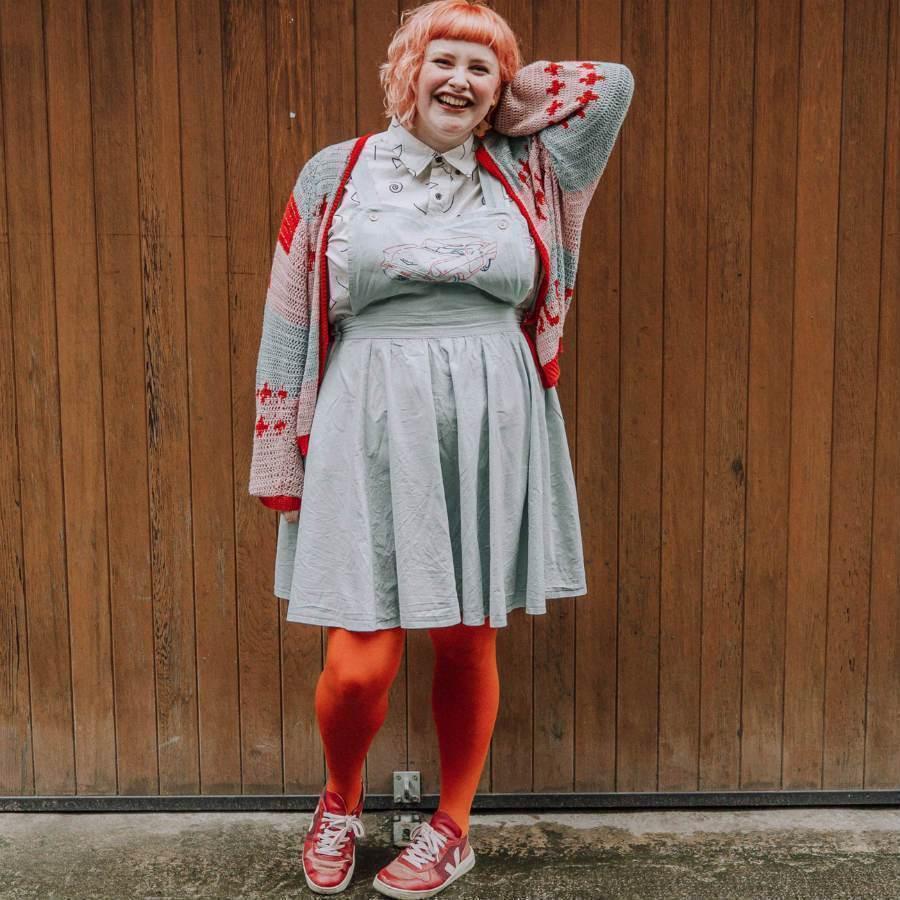 80 Denier Tights - Pumpkin Spice - Snag