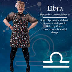 80 Denier Zodiac Tights - Libra - Snag