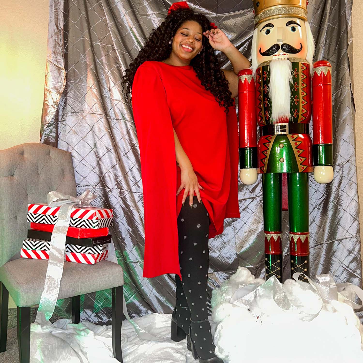 Christmas Tights - Polka Bear