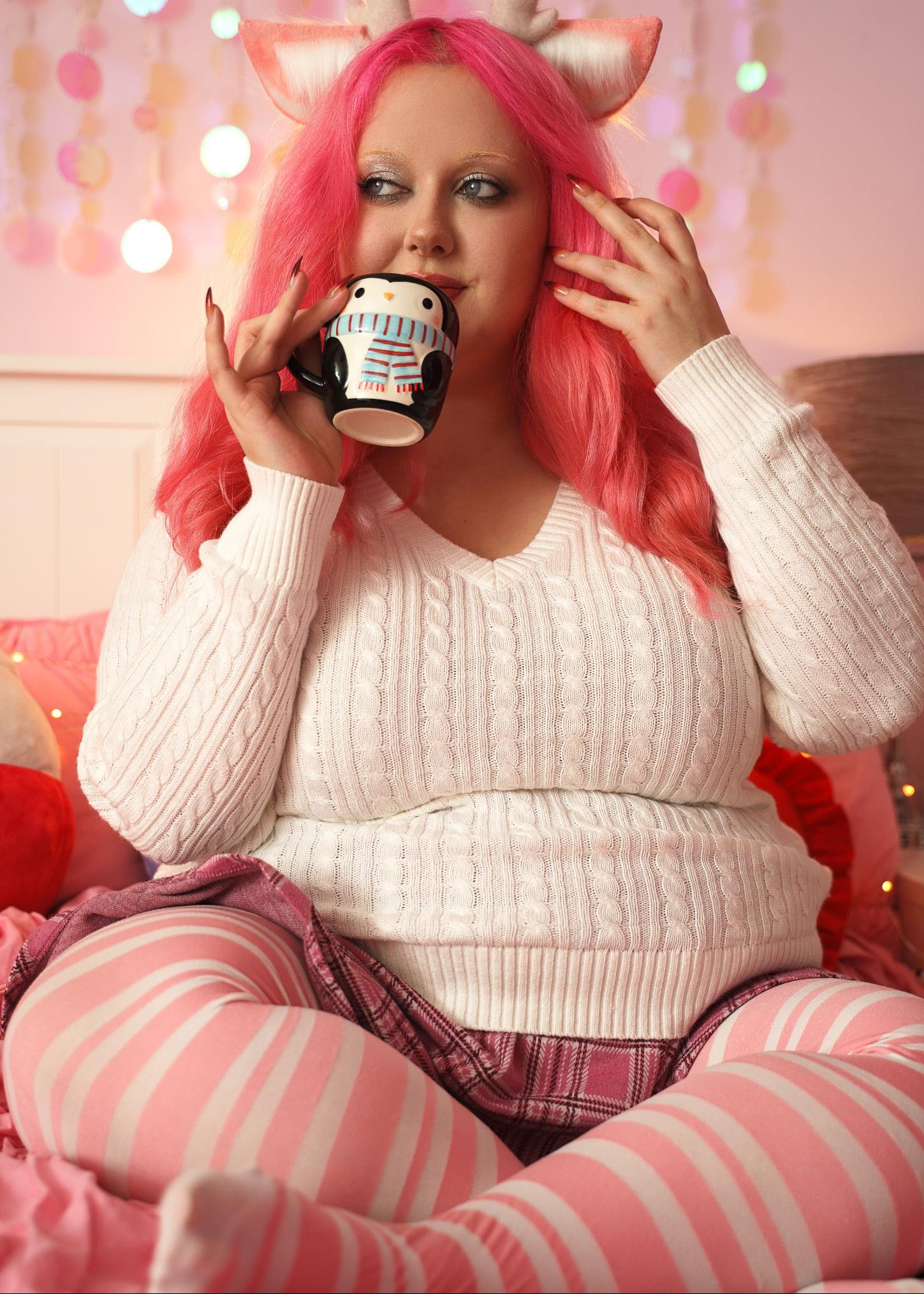 80 Denier Opaque Tights - Sugar Plum