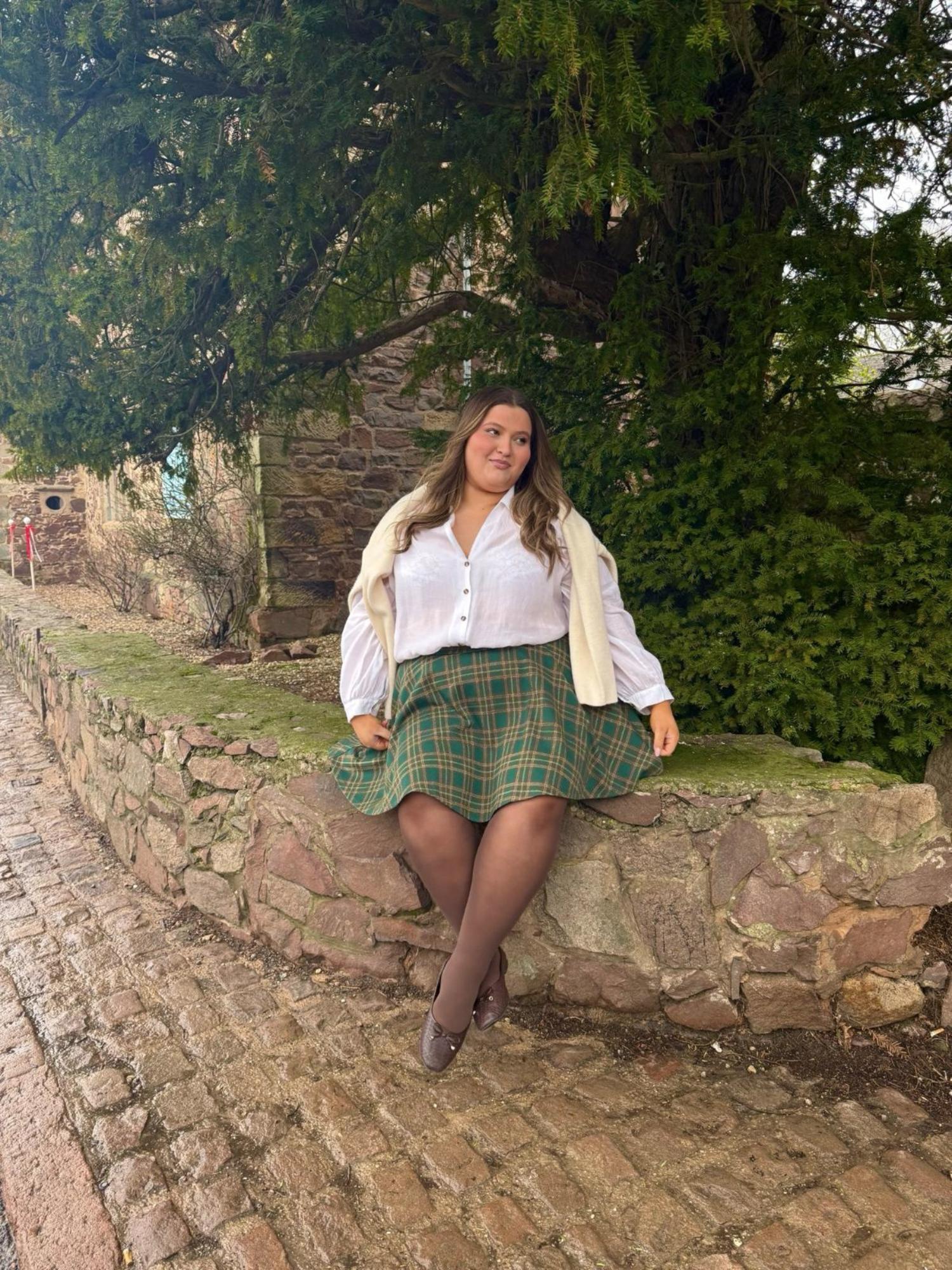 Plaid Flare Skirt - Glenfern